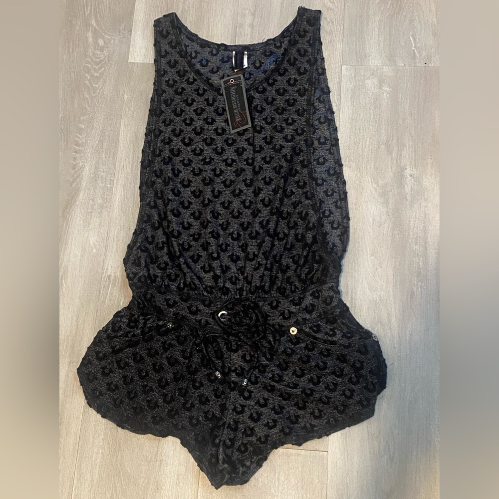 Women's TRUE RELIGION
swimwear black cover up medium NWT